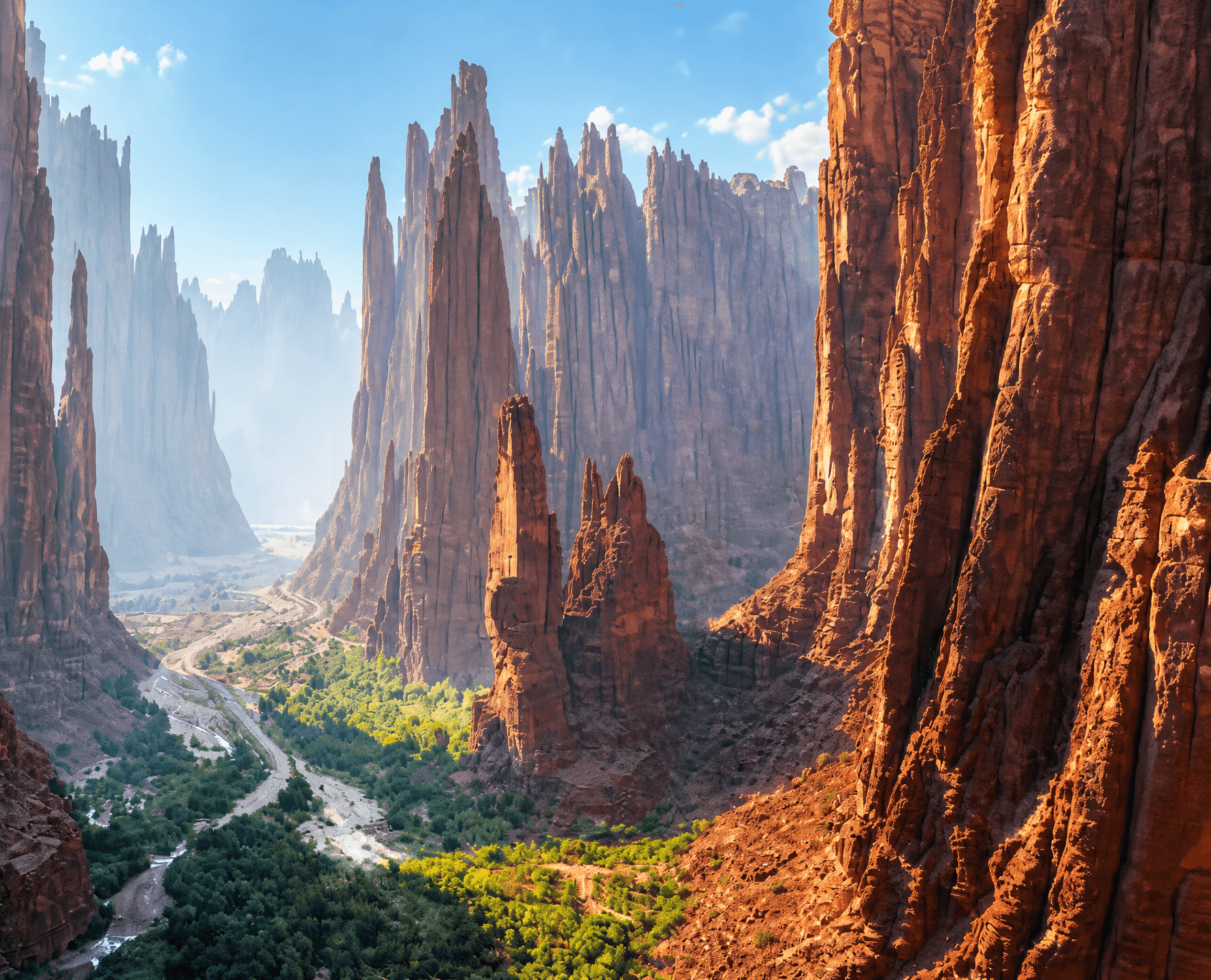 Desert canyon landscape